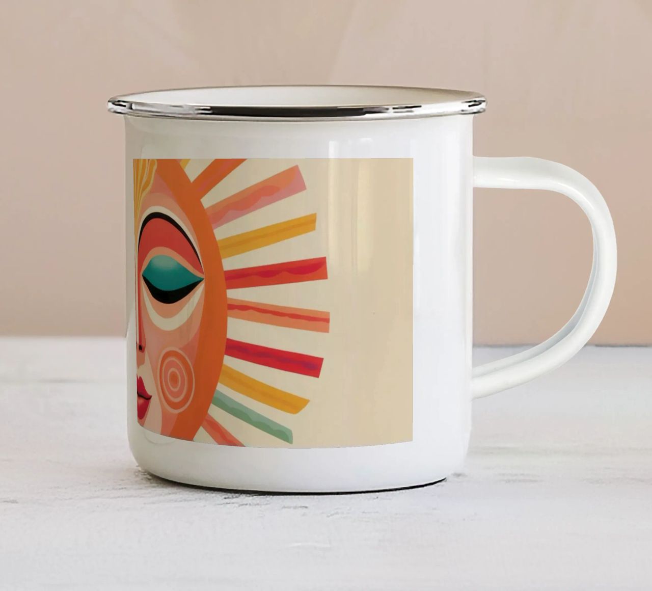 Volto solare estroso Boho tazza in smalto da Andrea Haase Modern Home