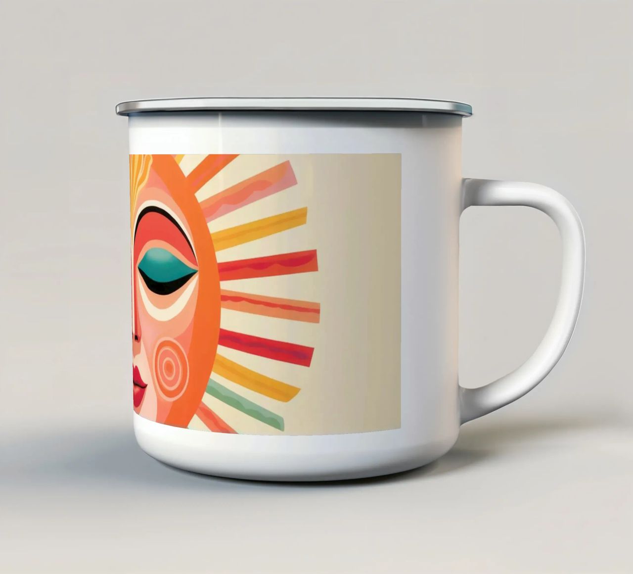 Volto solare estroso Boho tazza in smalto da Andrea Haase Modern Home