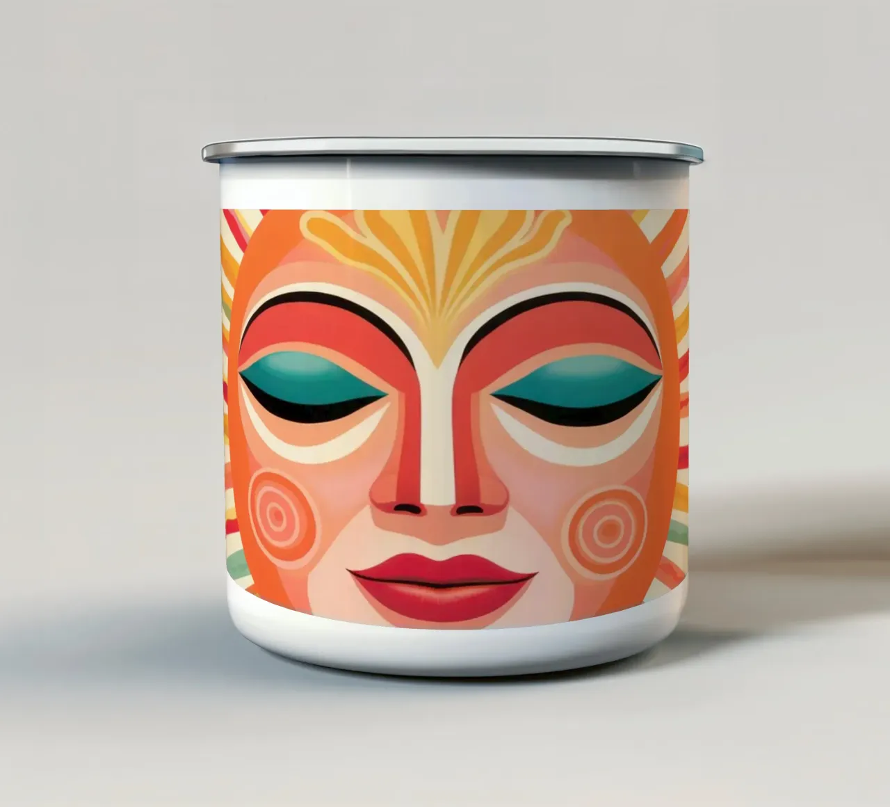 Volto solare estroso Boho tazza in smalto da Andrea Haase Modern Home