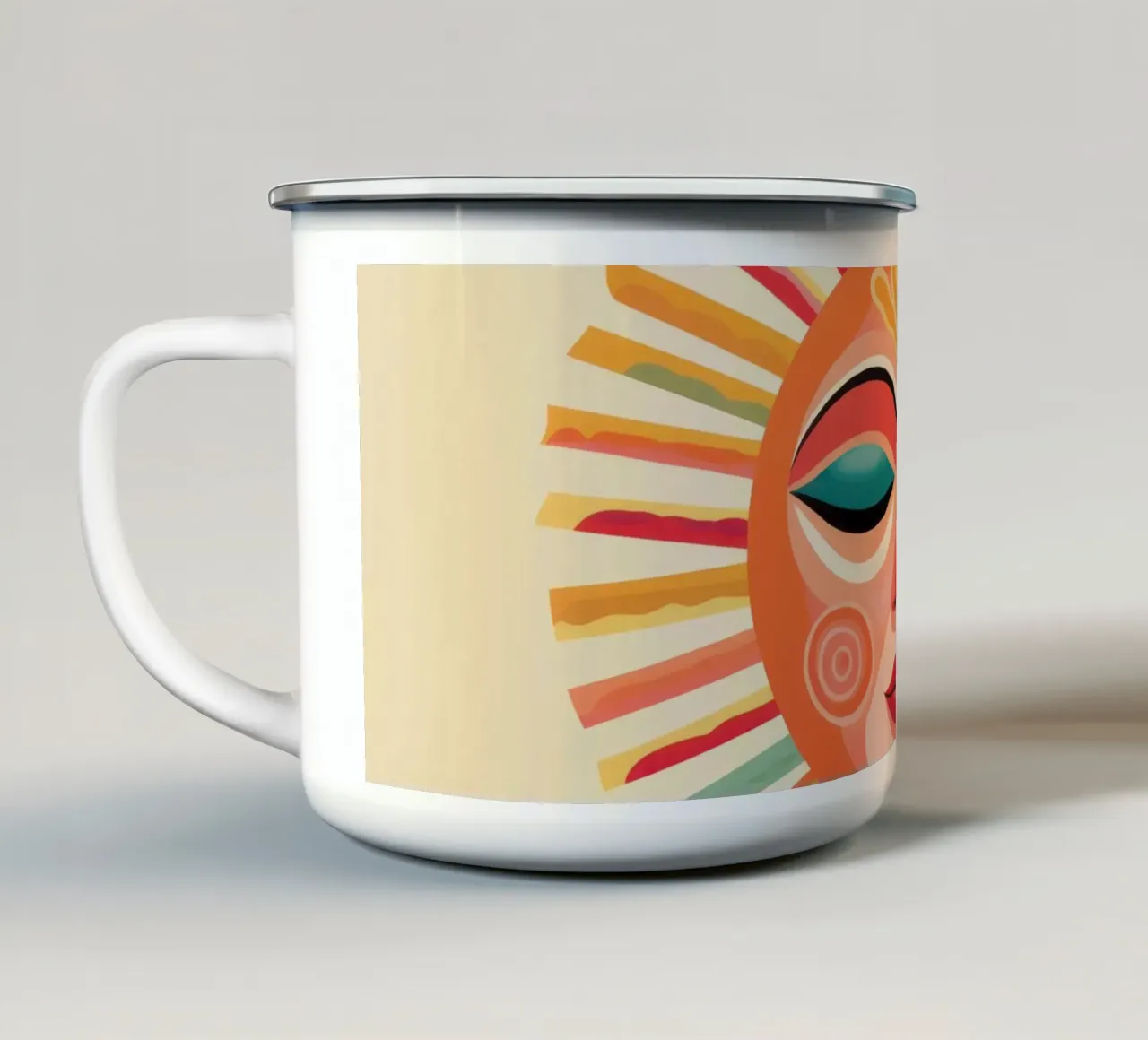 Volto solare estroso Boho tazza in smalto da Andrea Haase Modern Home