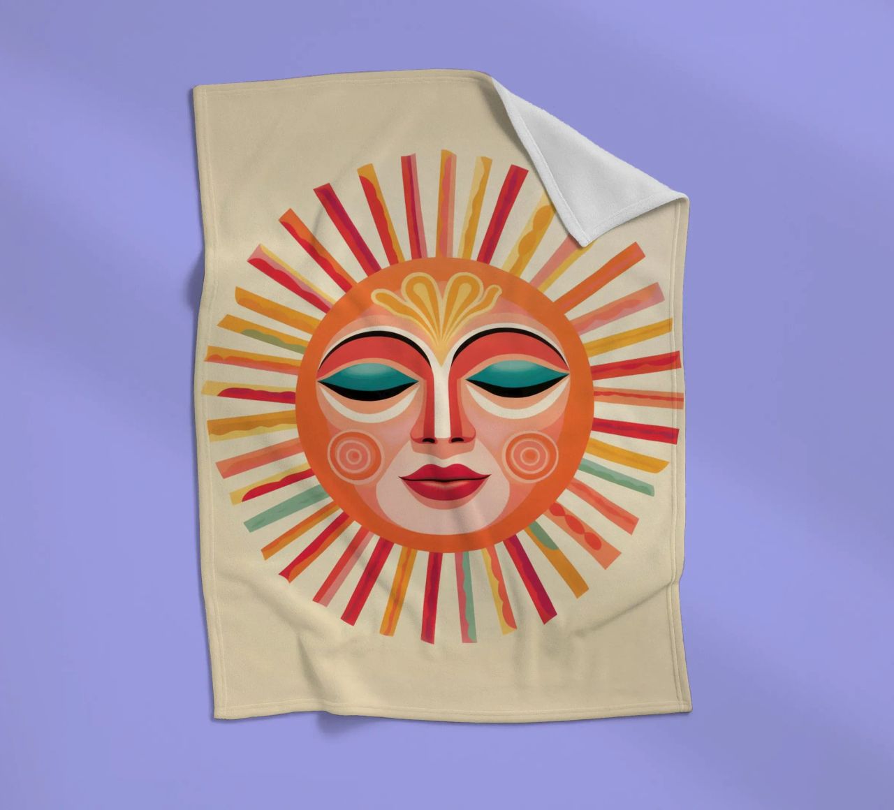 Volto solare estroso Boho coperta in pile da Andrea Haase Modern Home
