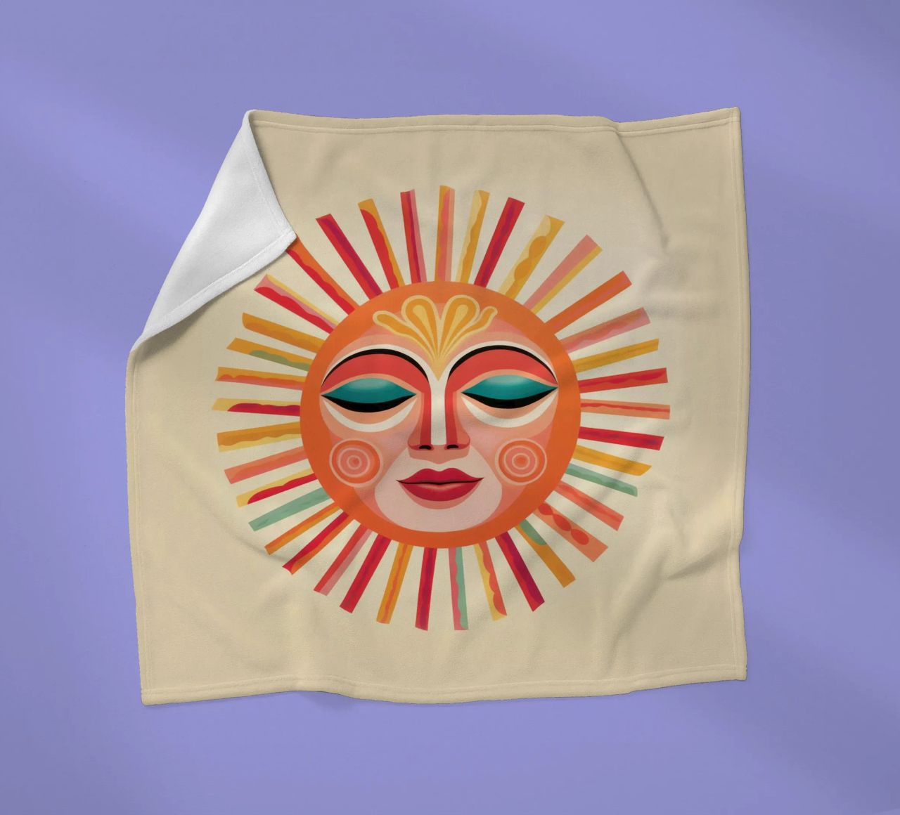 Volto solare estroso Boho coperta in pile da Andrea Haase Modern Home