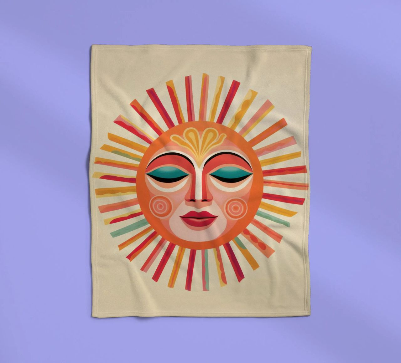Volto solare estroso Boho coperta in pile da Andrea Haase Modern Home