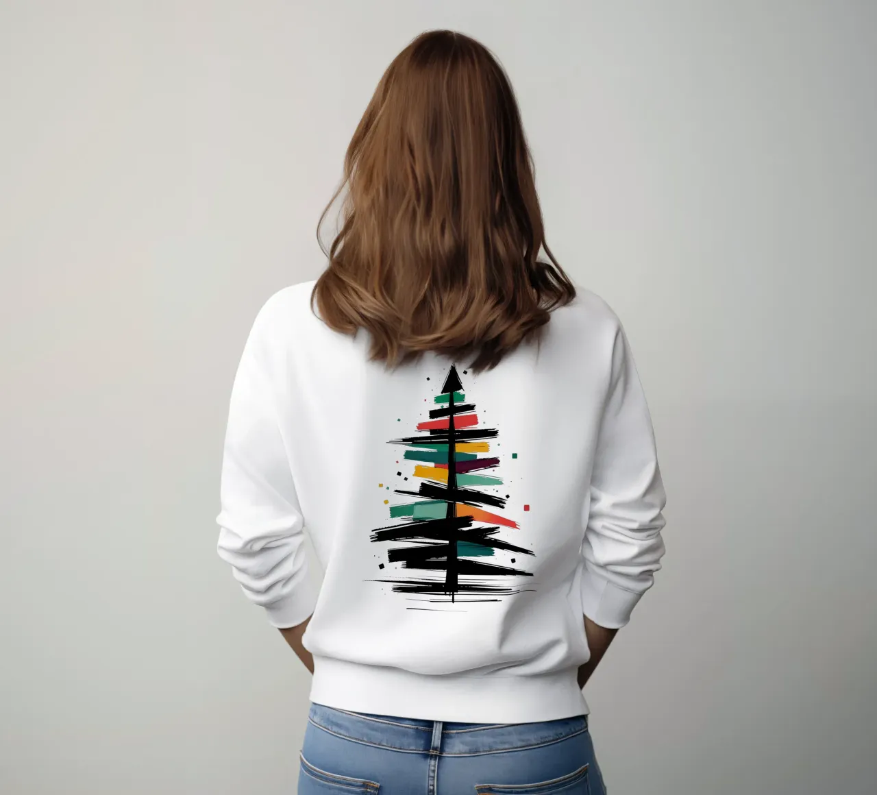 Albero di Natale_astratto felpa da Farbträume