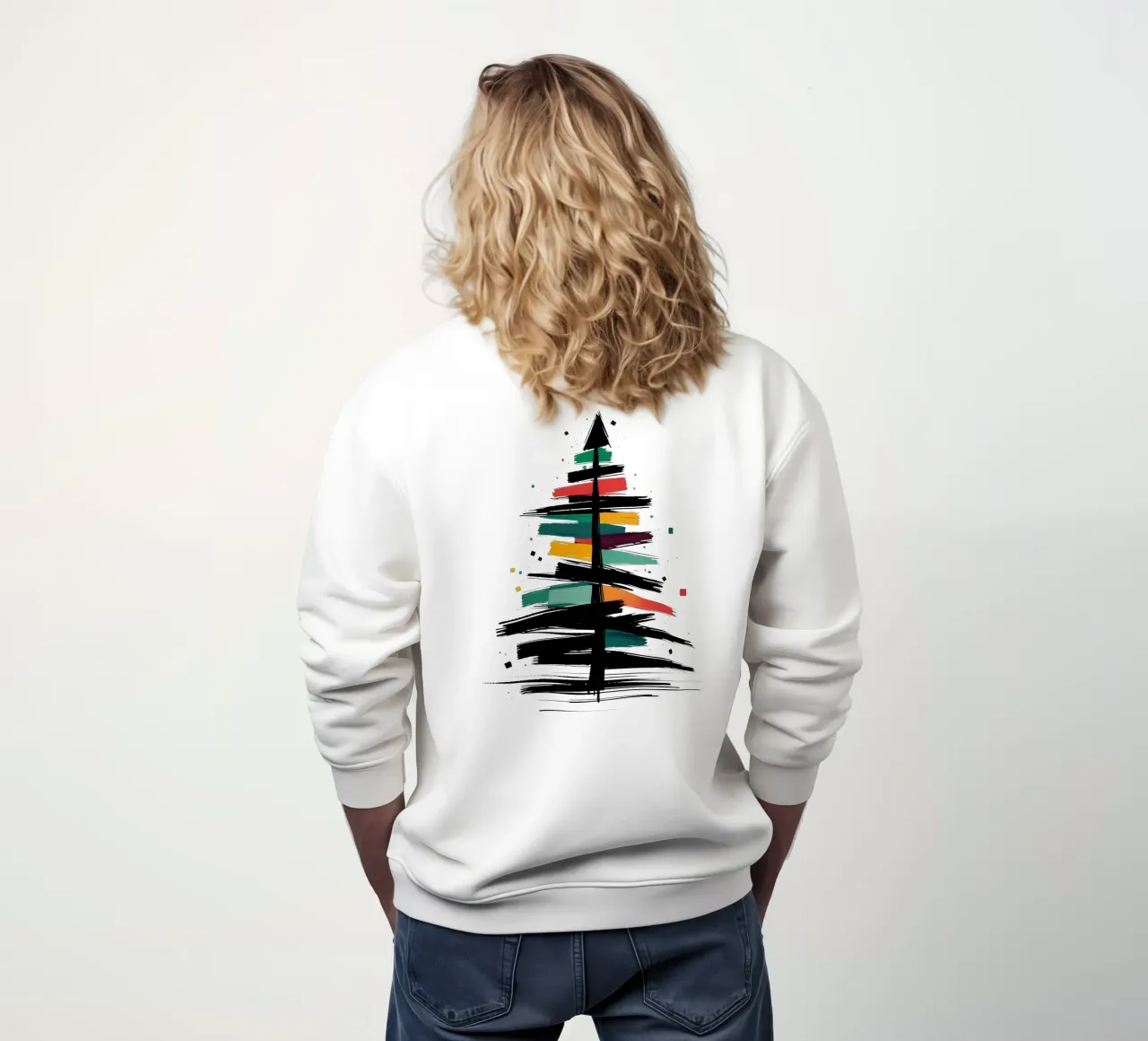 Albero di Natale_astratto felpa da Farbträume