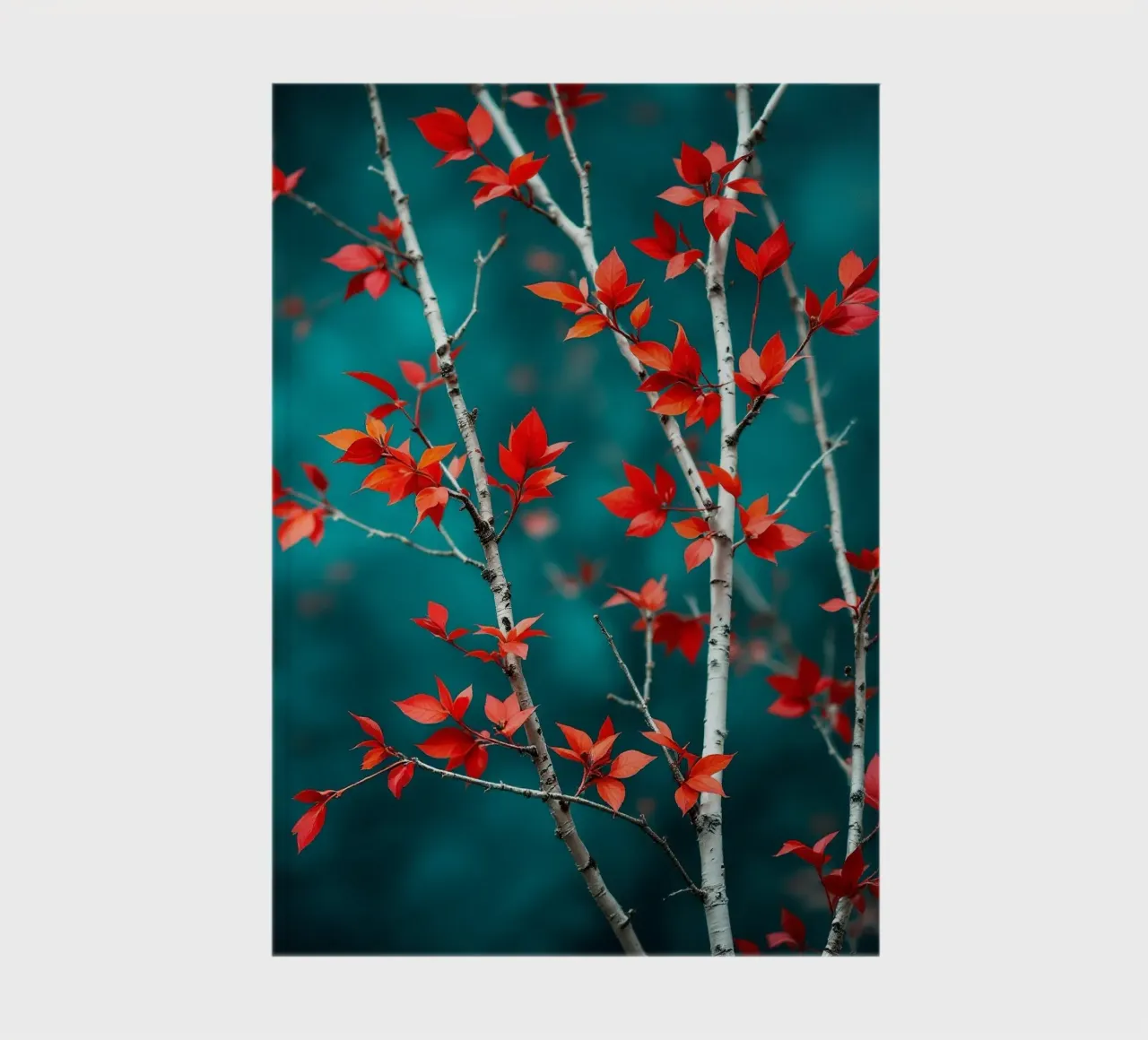 Tree_red leaves notebook by Farbträume