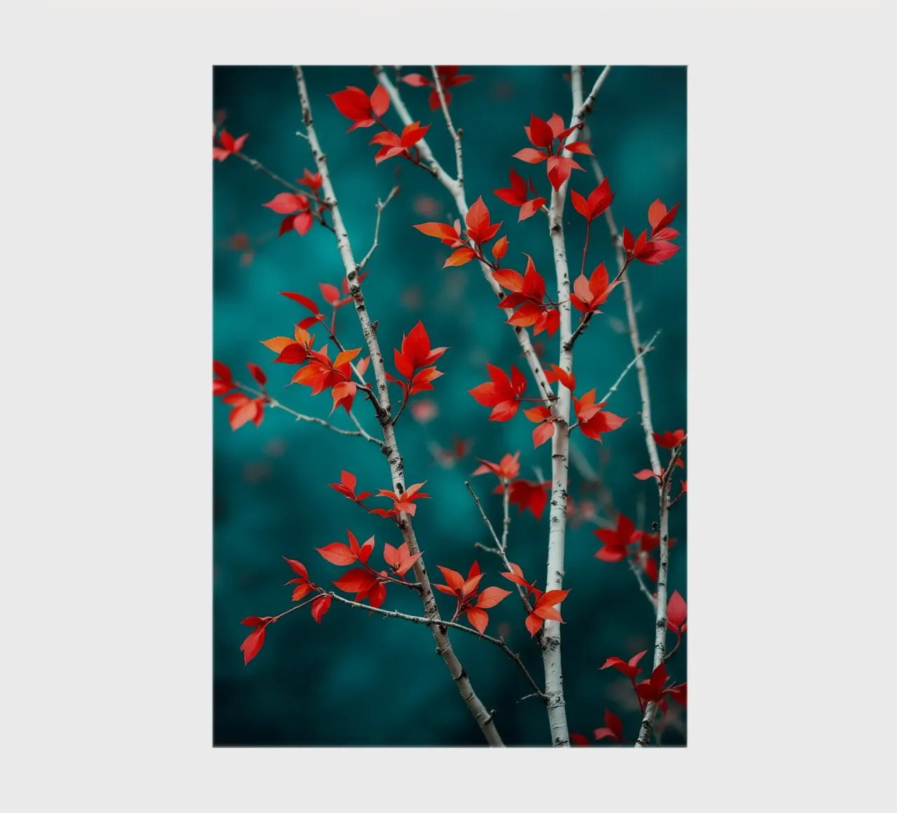 Tree_red leaves notebook by Farbträume