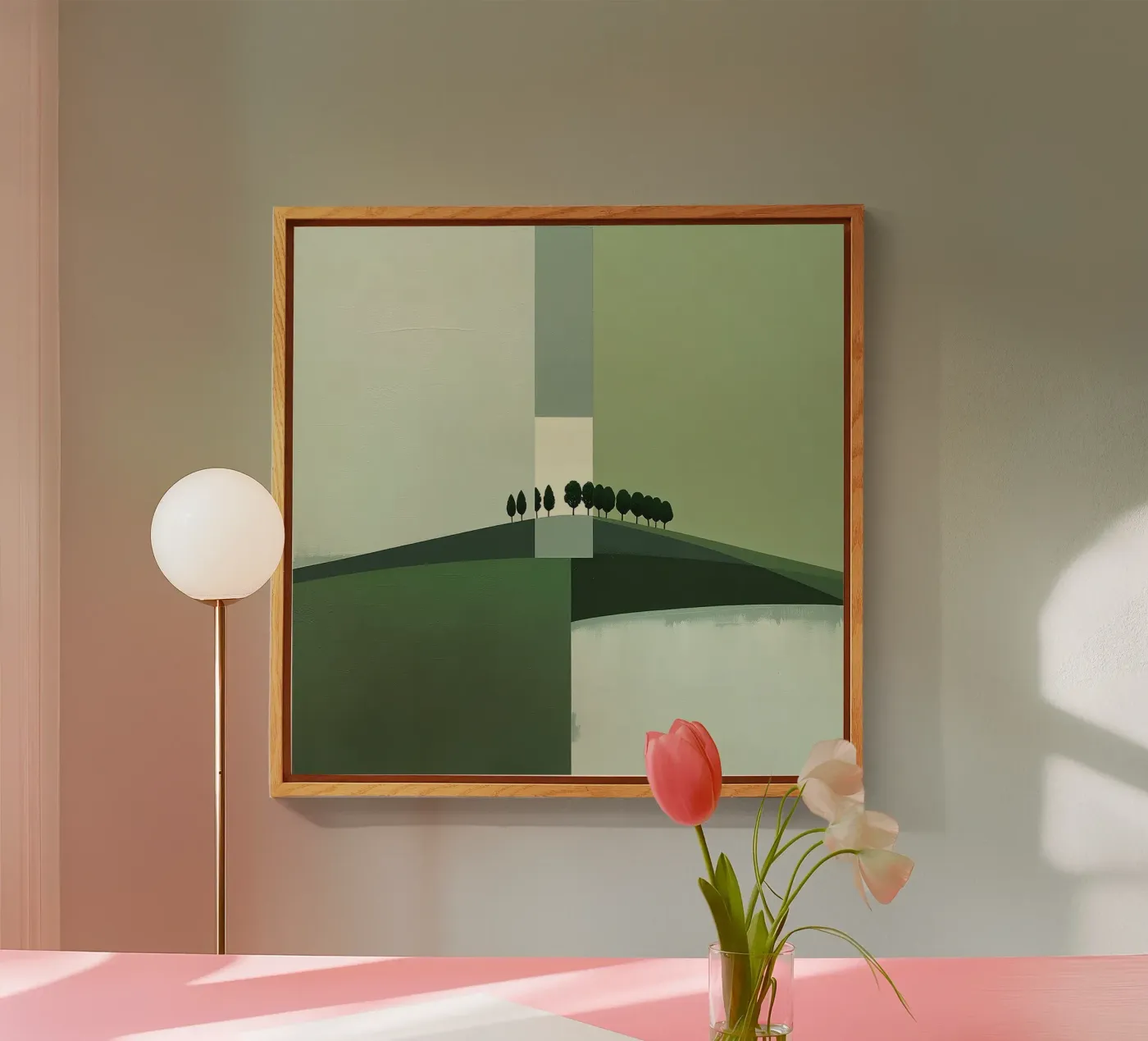 Paesaggio_B_verde plexiglass da Farbträume