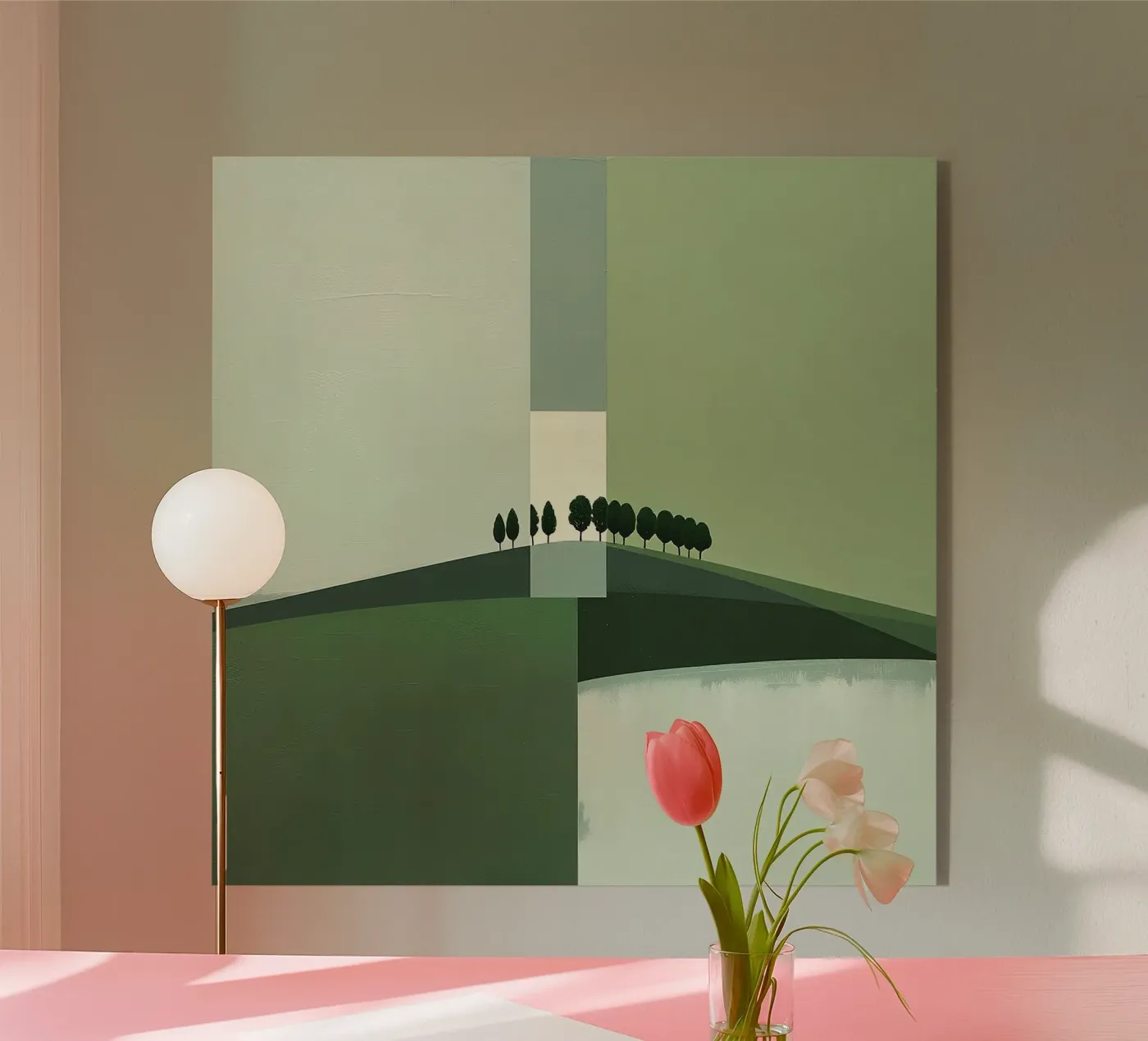 Paesaggio_B_verde plexiglass da Farbträume