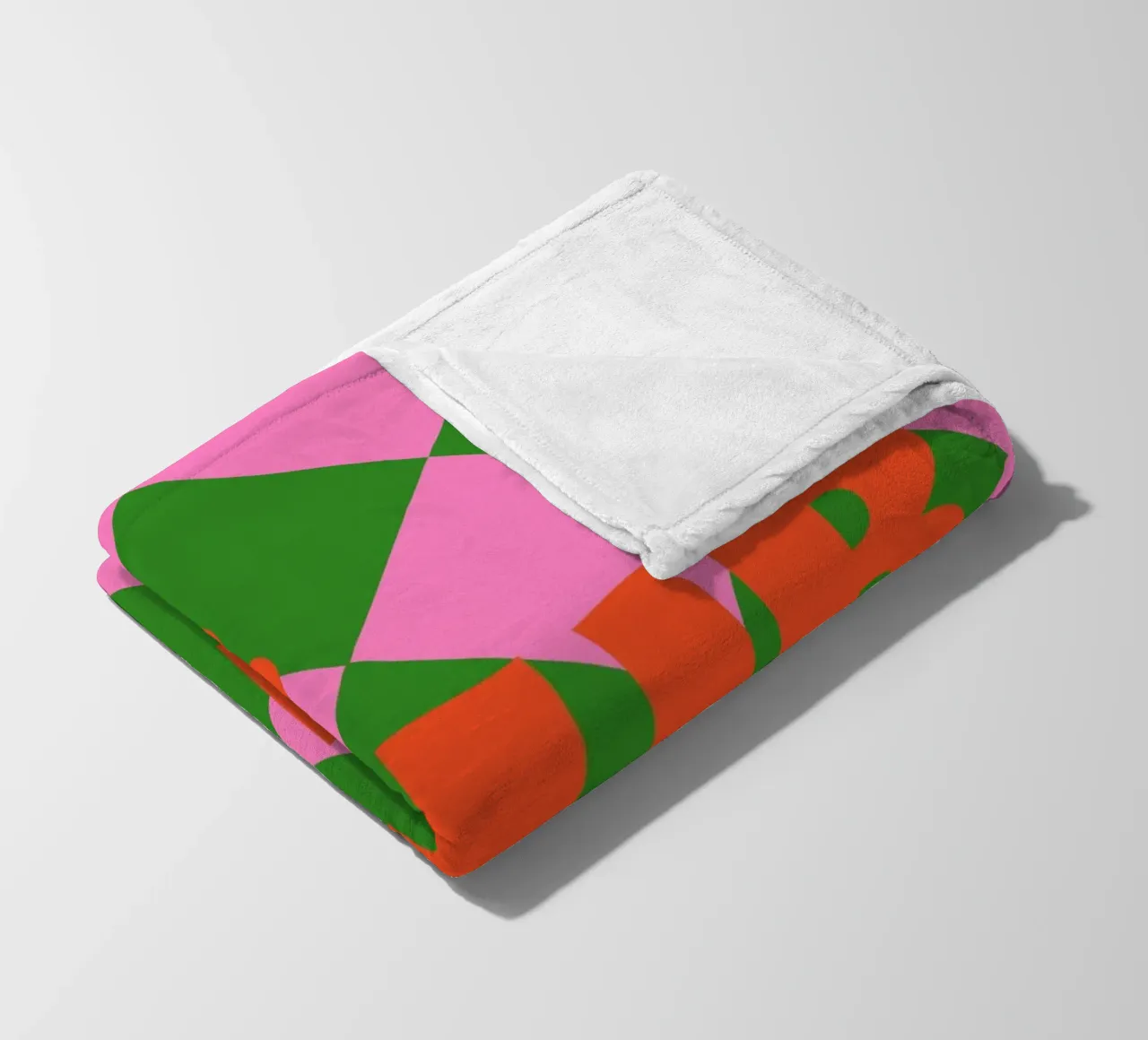 Bonjour in un gioco di colori coperta in pile da Carina Pop & Pastell