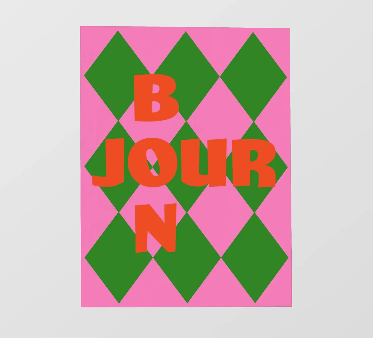 Bonjour in un gioco di colori telo in pvc da Carina Pop & Pastell