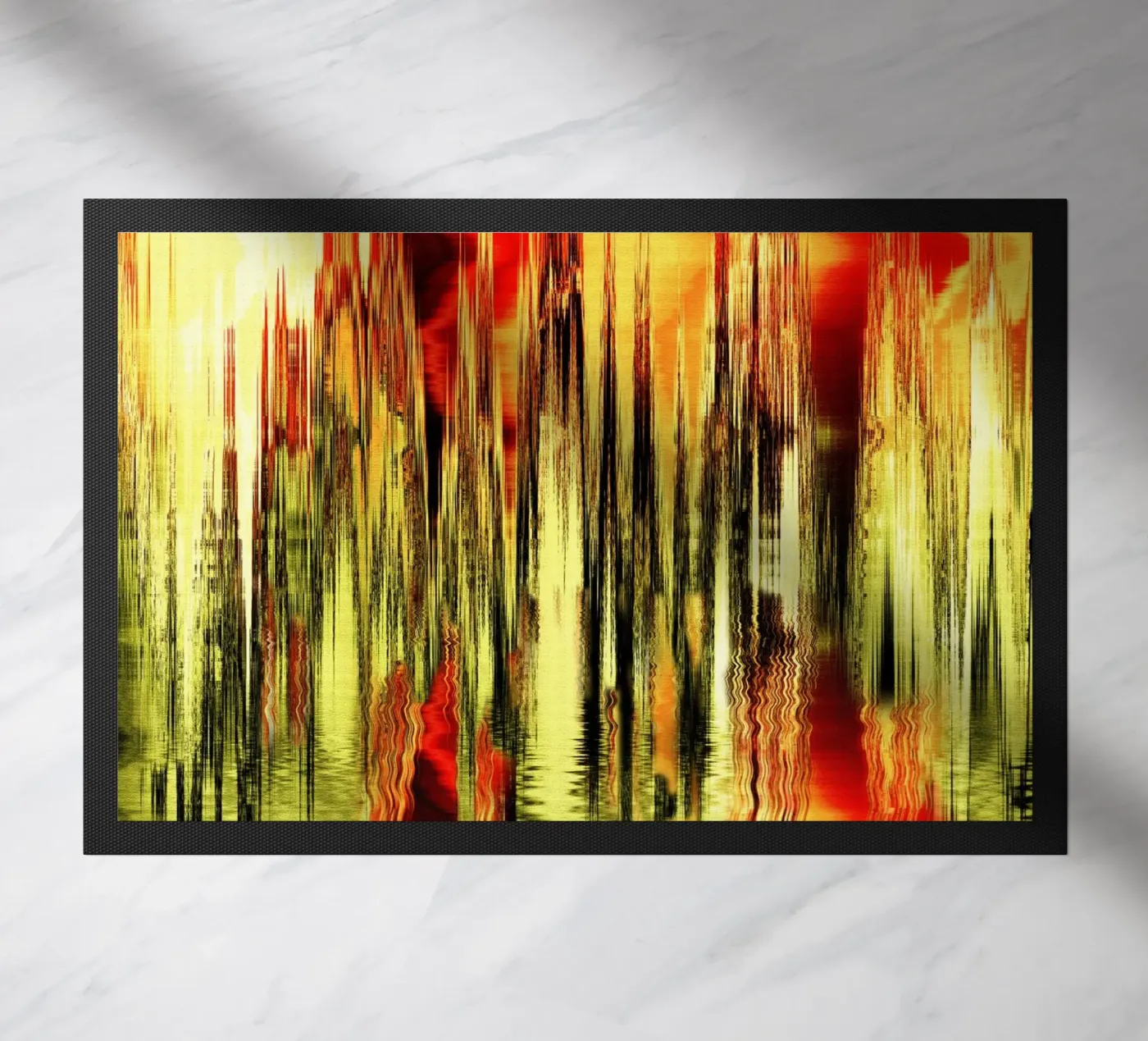 Abstract doormat by Atteloi Art