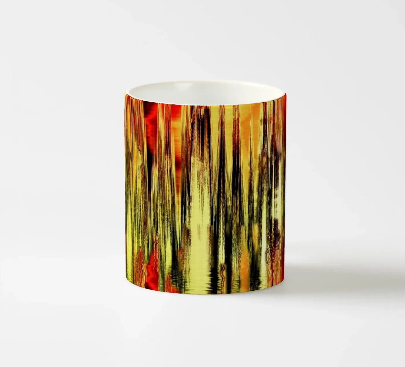 Abstract ceramic mug by Atteloi Art