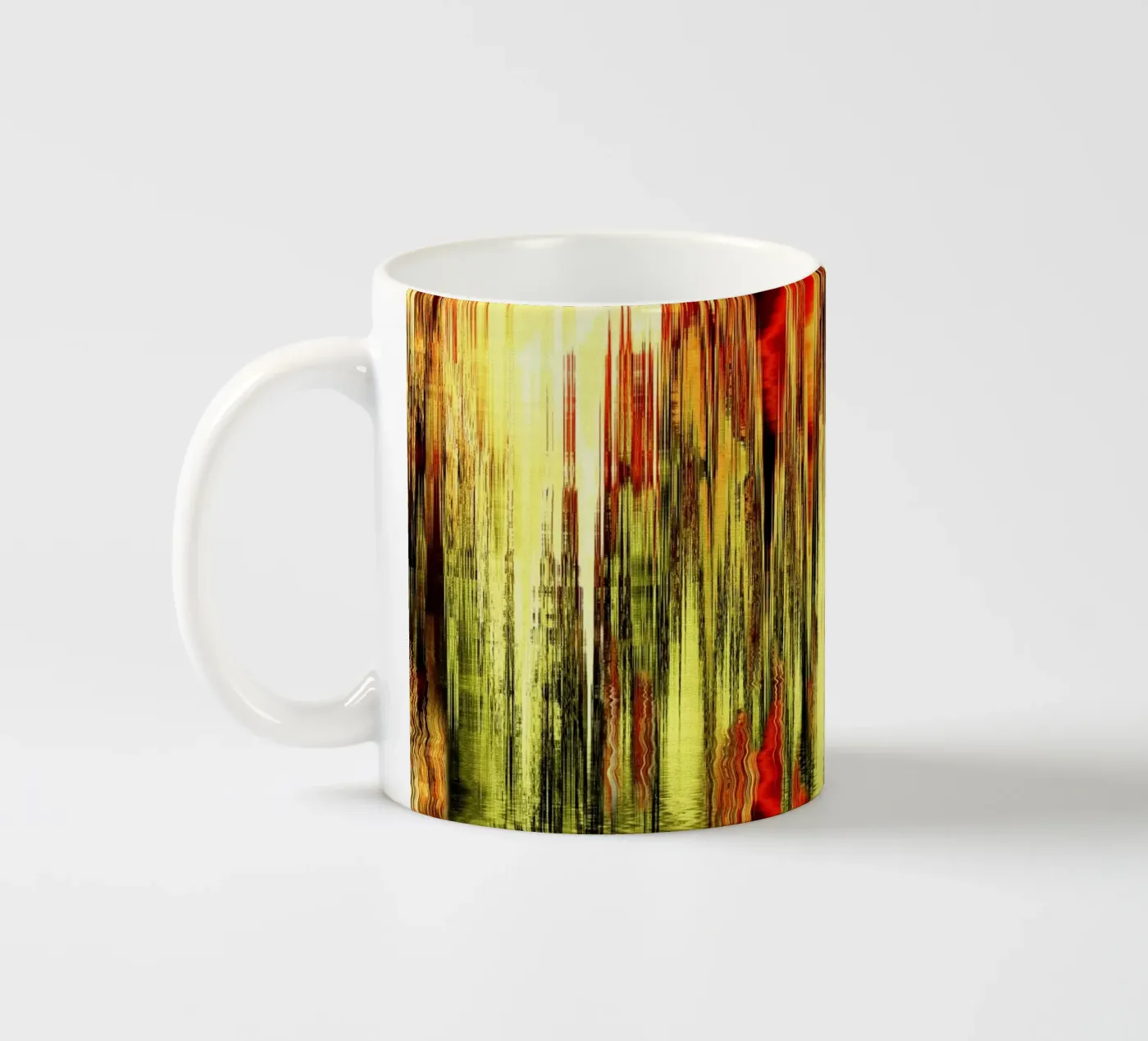 Abstract ceramic mug by Atteloi Art