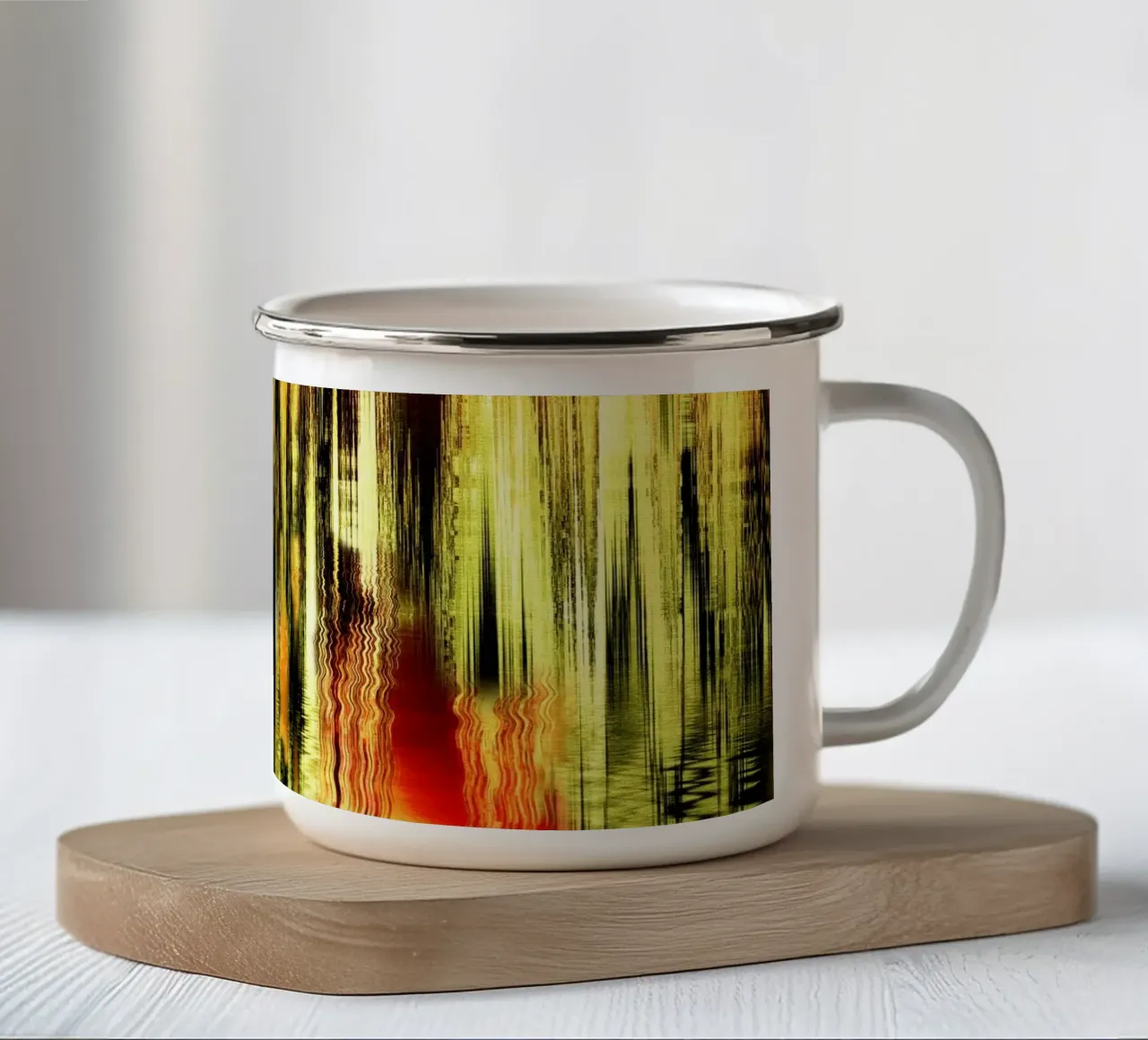 Astratto tazza in smalto da Atteloi