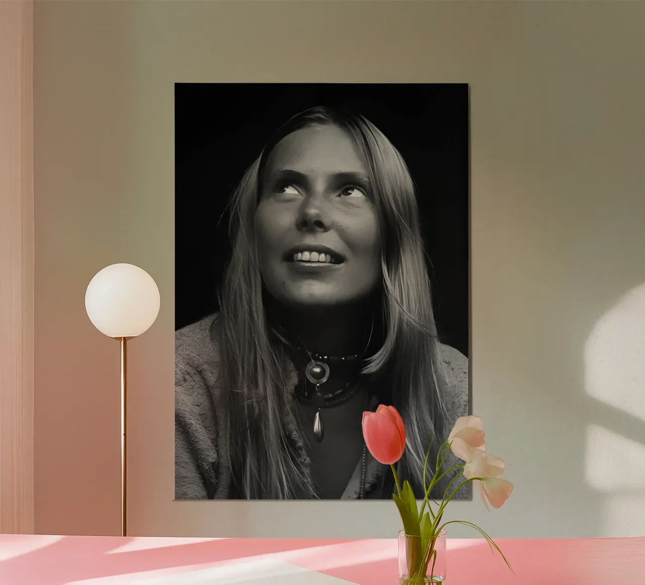 Joni Mitchell poster by Music Vibes
