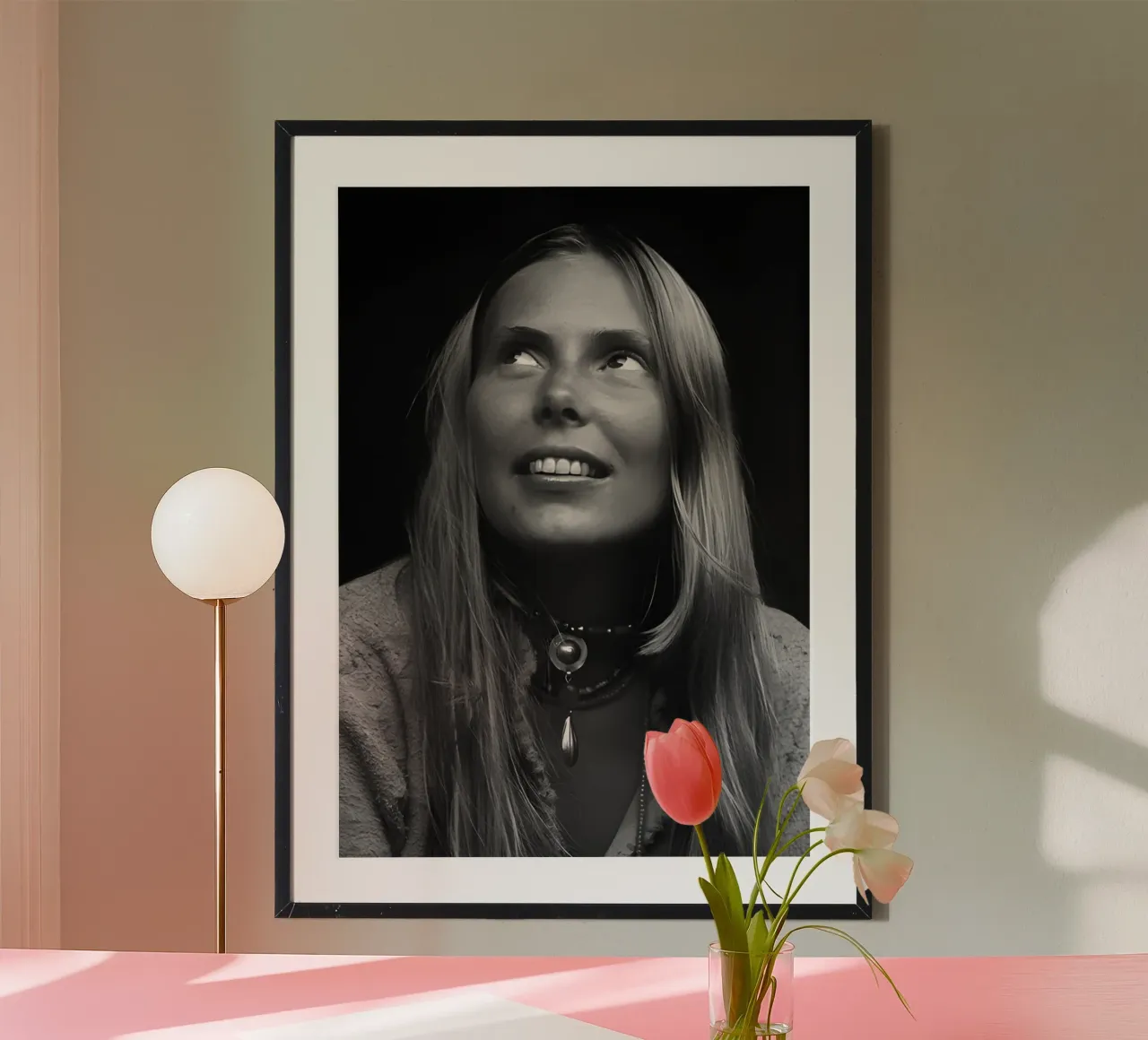 Joni Mitchell poster by Music Vibes