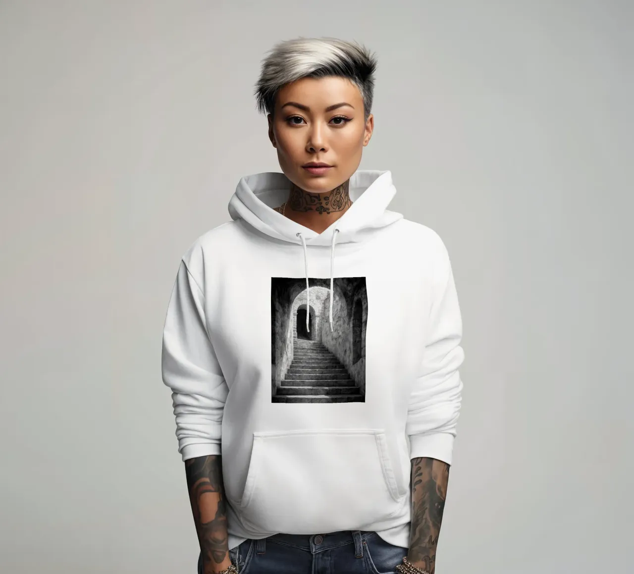 scale in pietra felpa con cappuccio da BlogSawoo