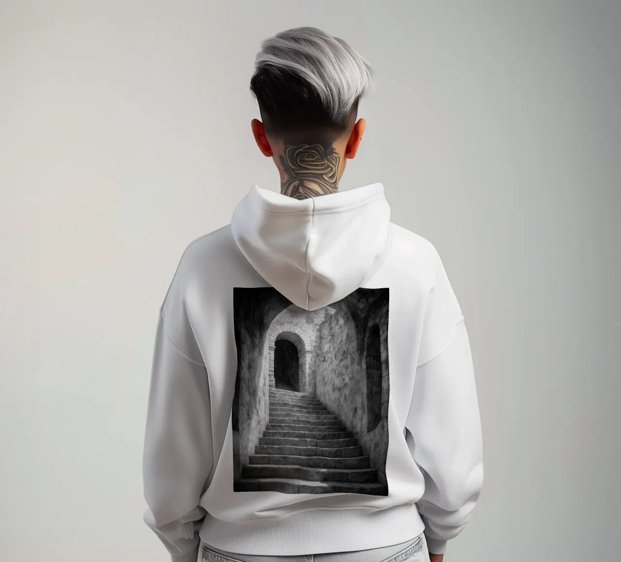 scale in pietra felpa con cappuccio da BlogSawoo