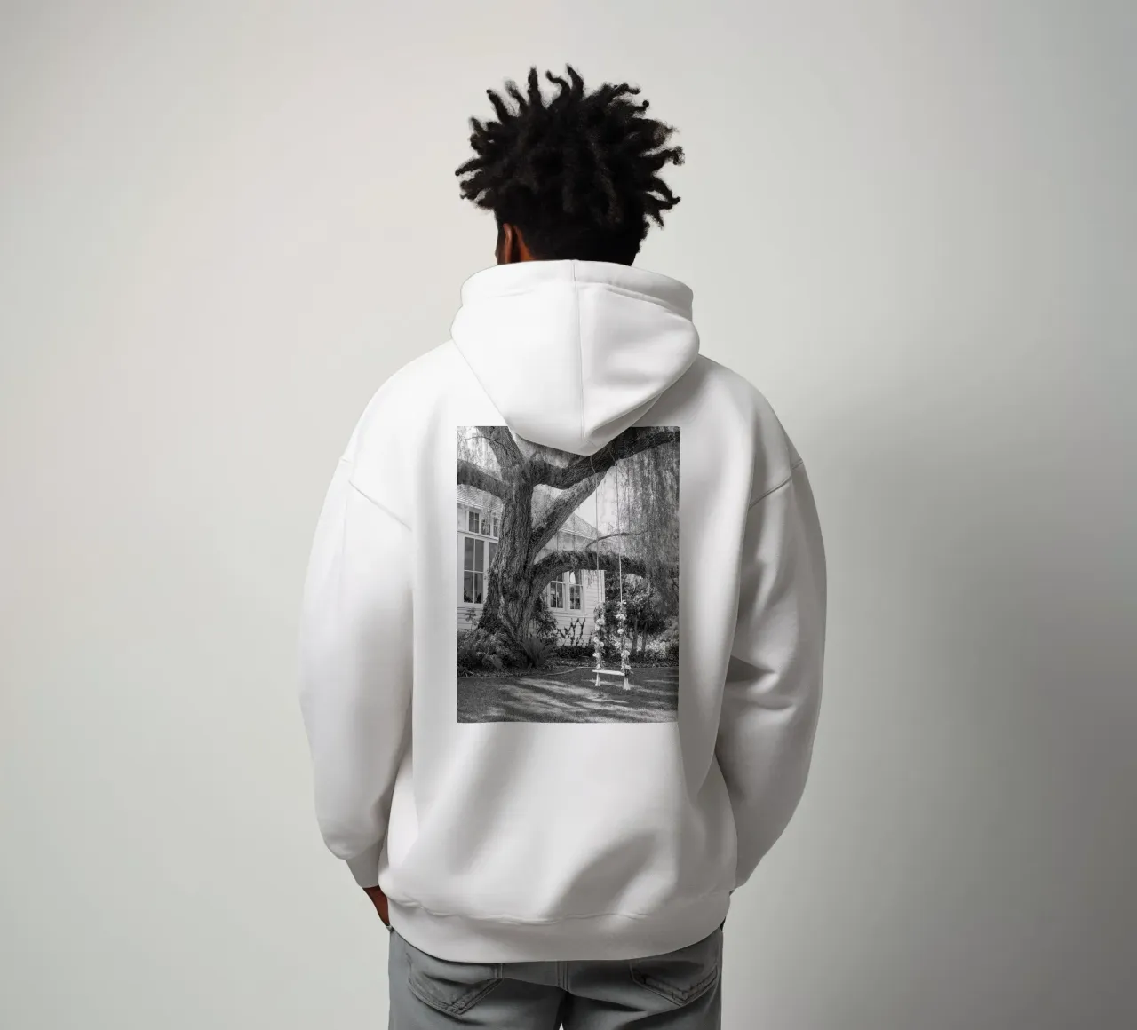 dondolare su un tronco d'albero felpa con cappuccio da BlogSawoo