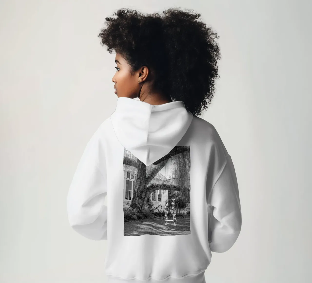 dondolare su un tronco d'albero felpa con cappuccio da BlogSawoo