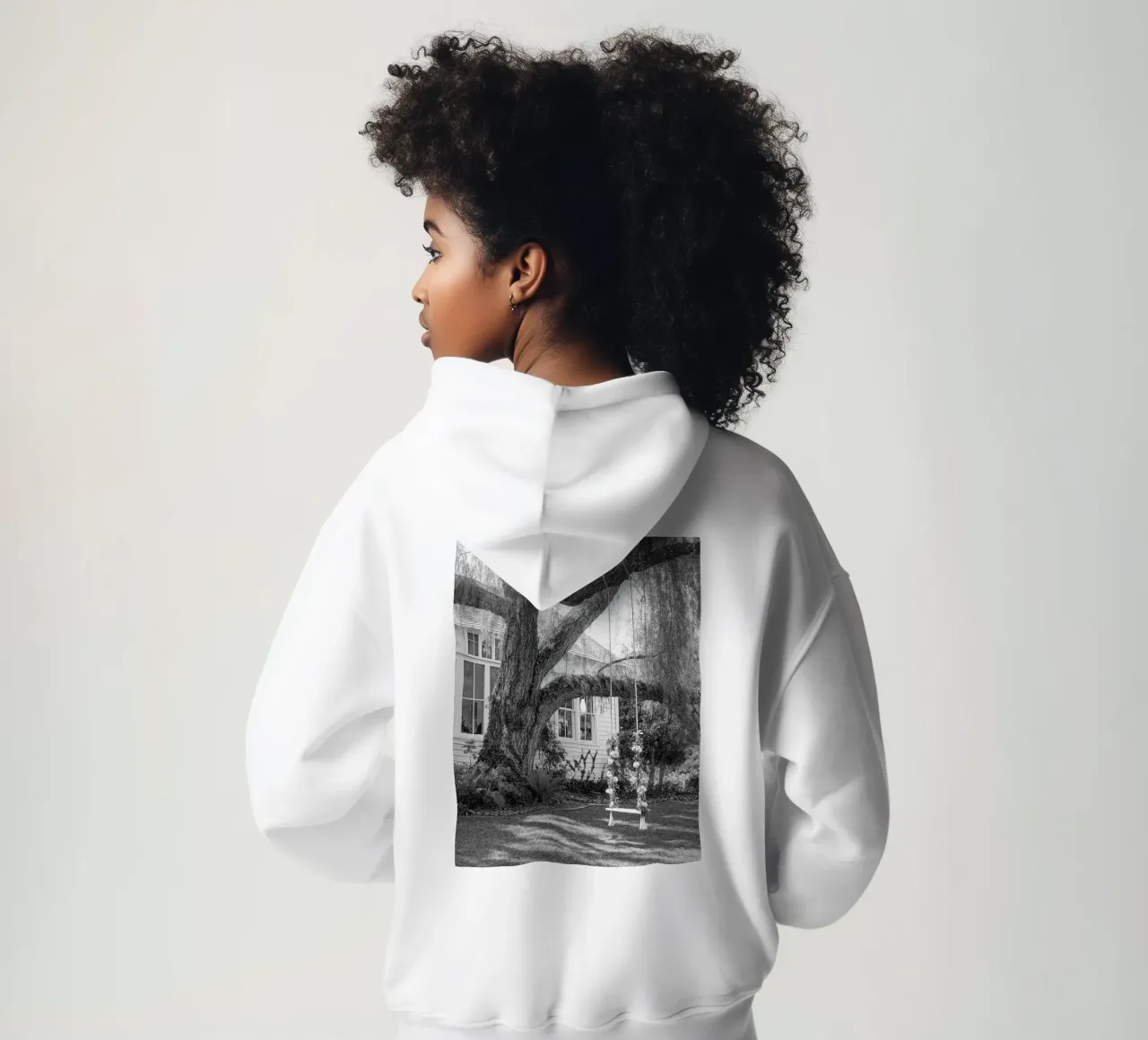 dondolare su un tronco d'albero felpa con cappuccio da BlogSawoo