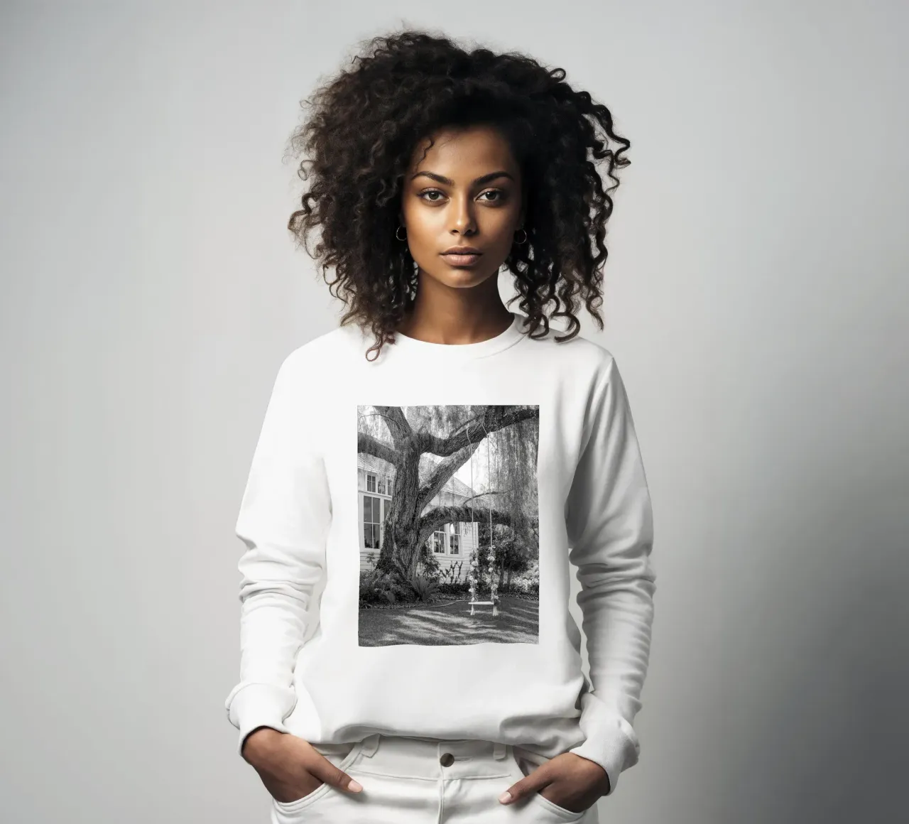 auf einem Baumstamm schaukeln Sweatshirt von BlogSawoo