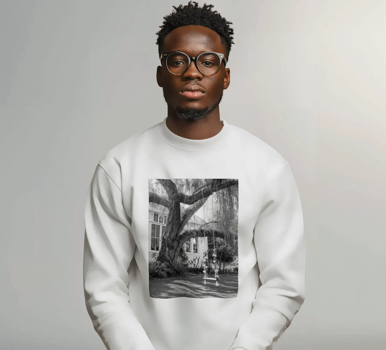auf einem Baumstamm schaukeln Sweatshirt von BlogSawoo