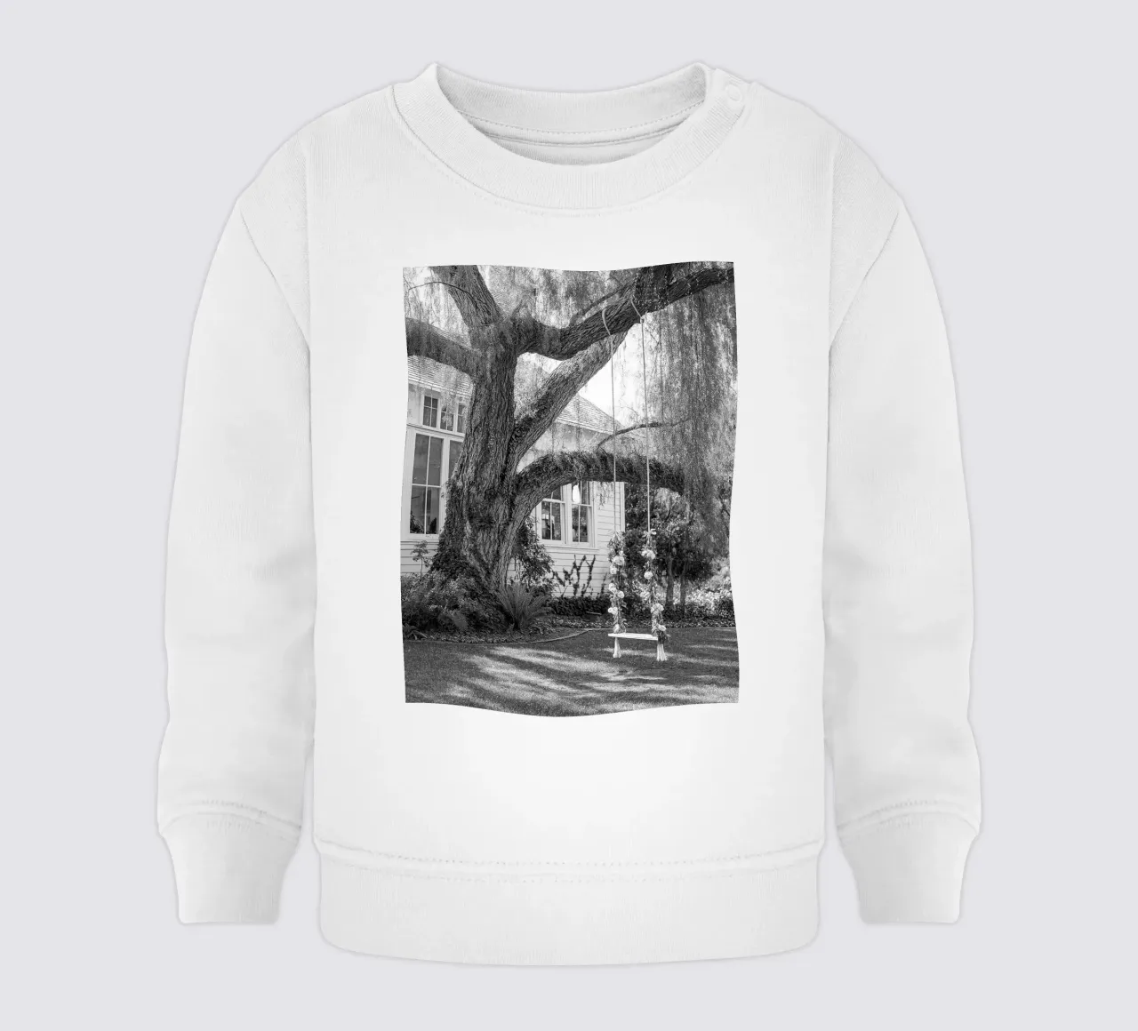 dondolare su un tronco d'albero felpa neonato da BlogSawoo