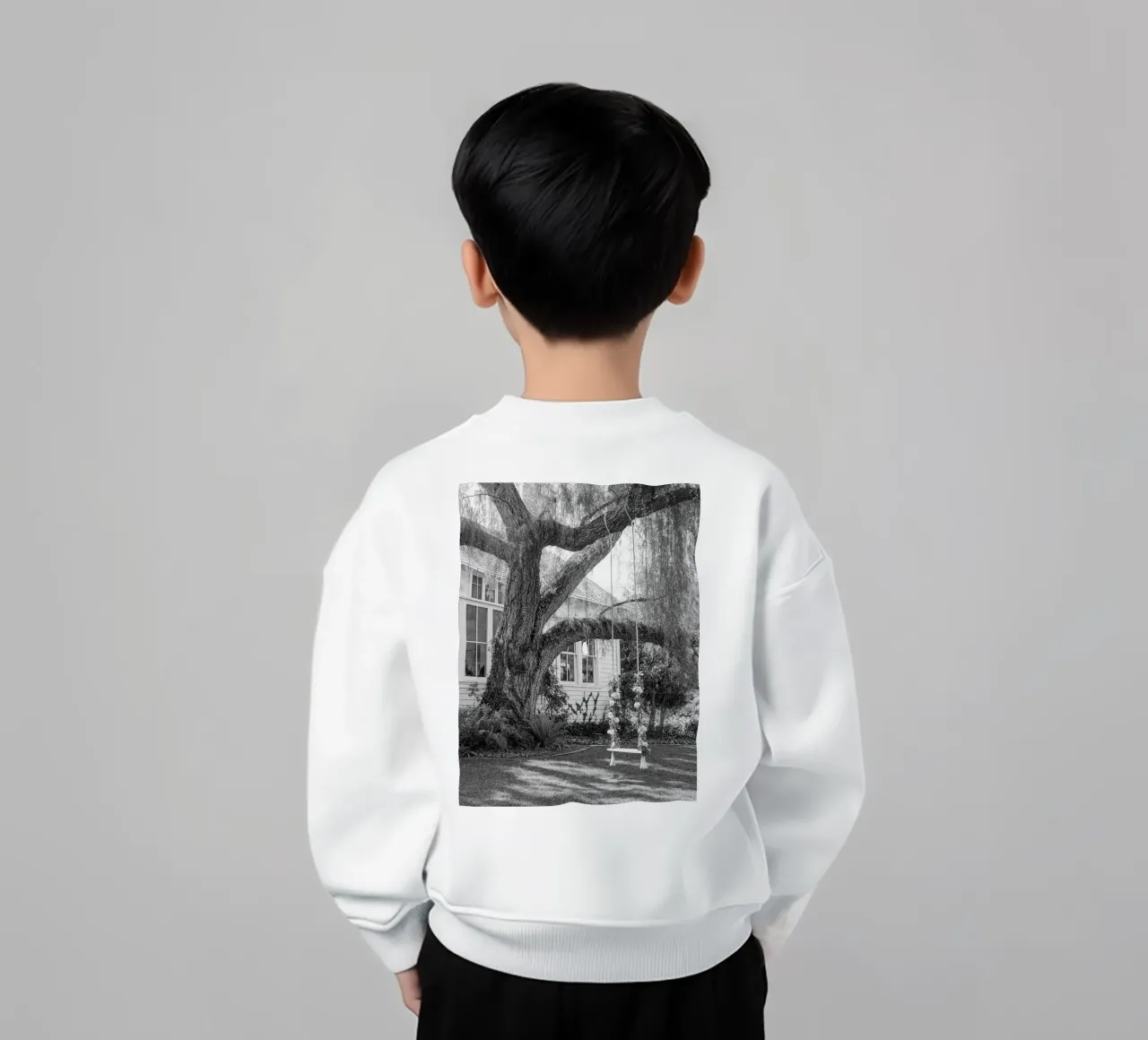 dondolare su un tronco d'albero felpa bambino da BlogSawoo