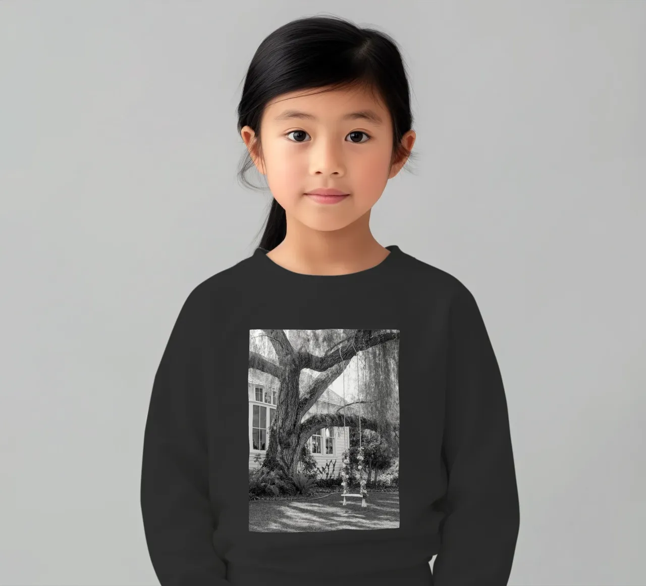 dondolare su un tronco d'albero felpa bambino da BlogSawoo