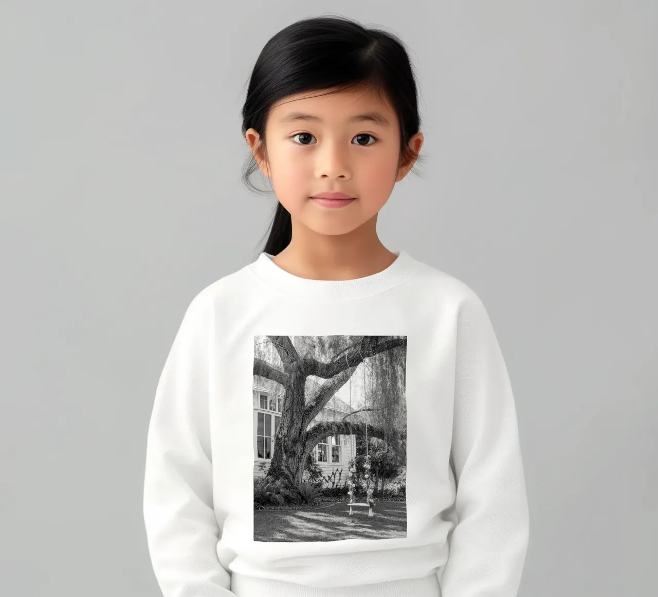 dondolare su un tronco d'albero felpa bambino da BlogSawoo