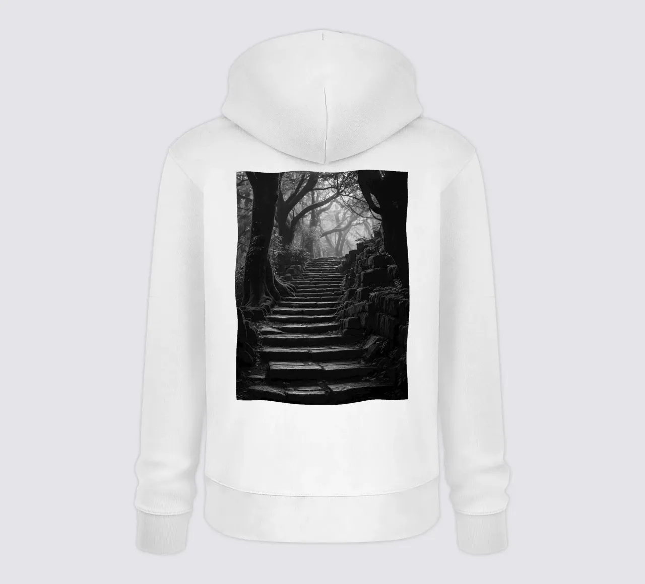 scala in pietra al bosco felpa con cappuccio da BlogSawoo