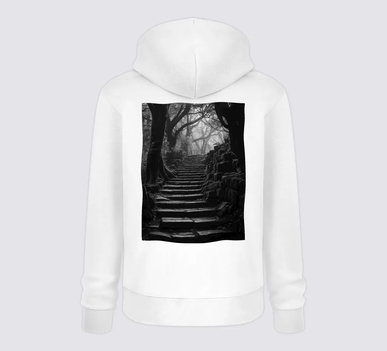 scala in pietra al bosco felpa con cappuccio da BlogSawoo