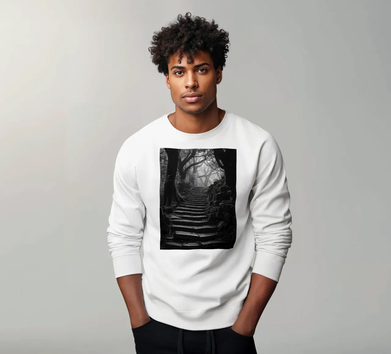 scala in pietra al bosco felpa da BlogSawoo