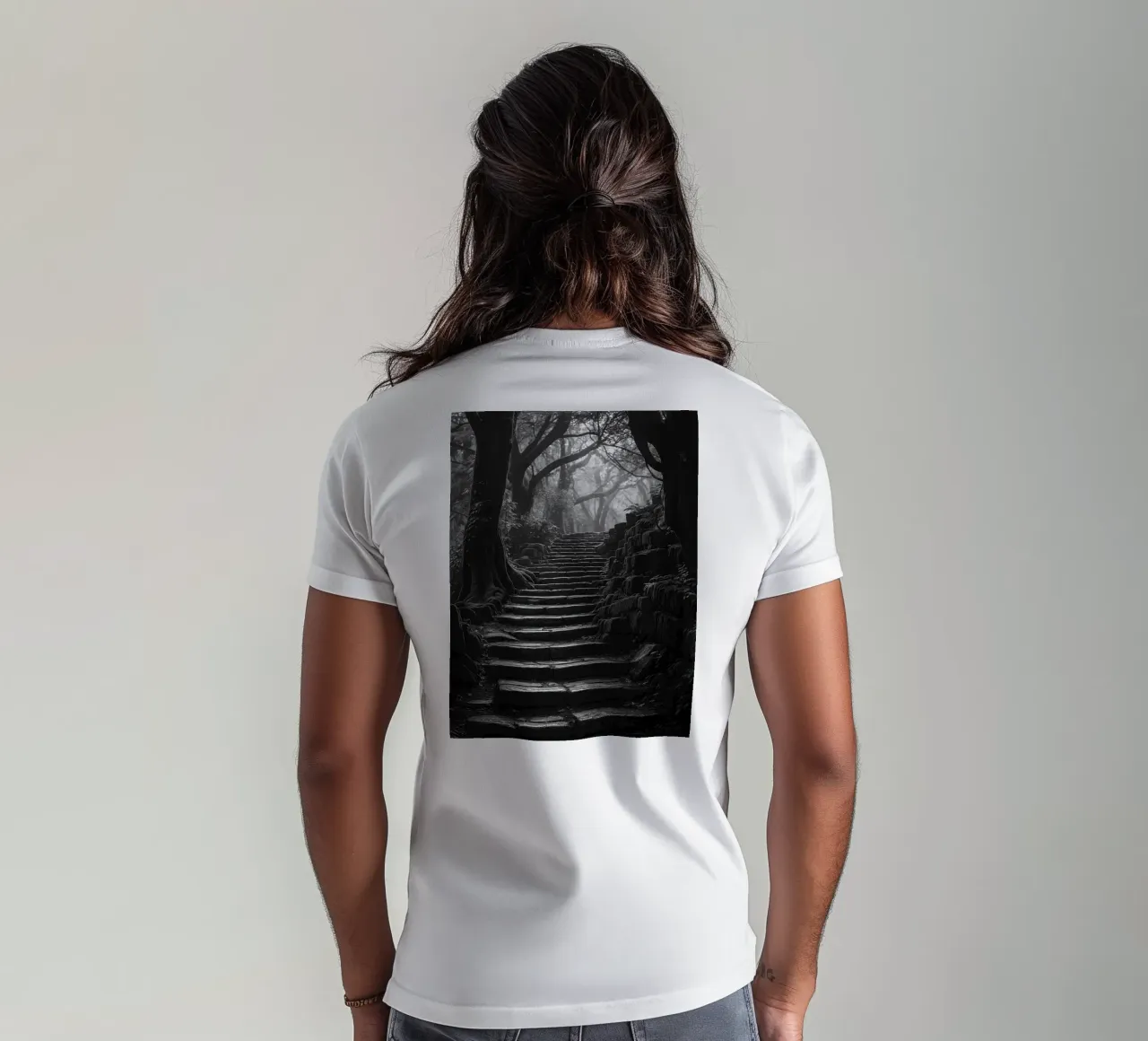 stair stone at the forest t-shirt by BlogSawoo