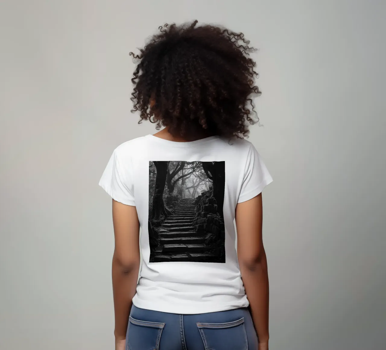 stair stone at the forest t-shirt by BlogSawoo