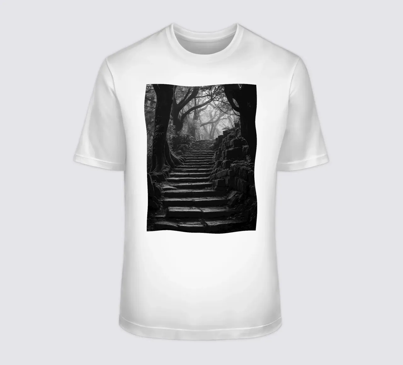 stair stone at the forest t-shirt by BlogSawoo