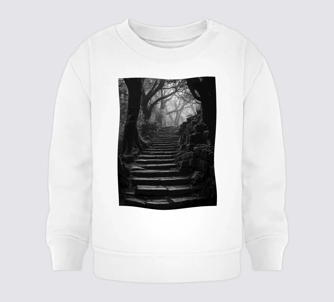scala in pietra al bosco felpa neonato da BlogSawoo