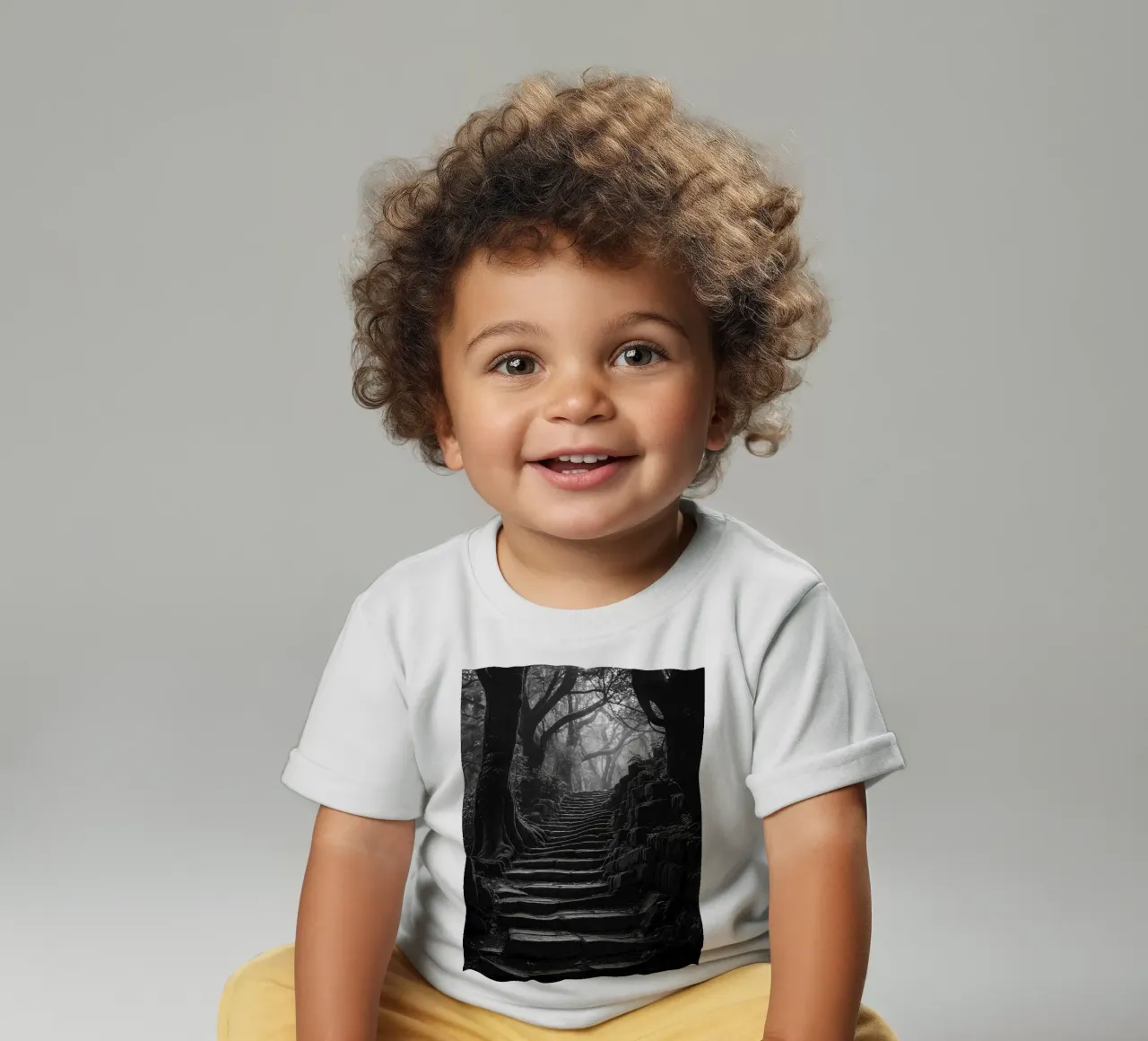 scala in pietra al bosco maglietta neonato da BlogSawoo