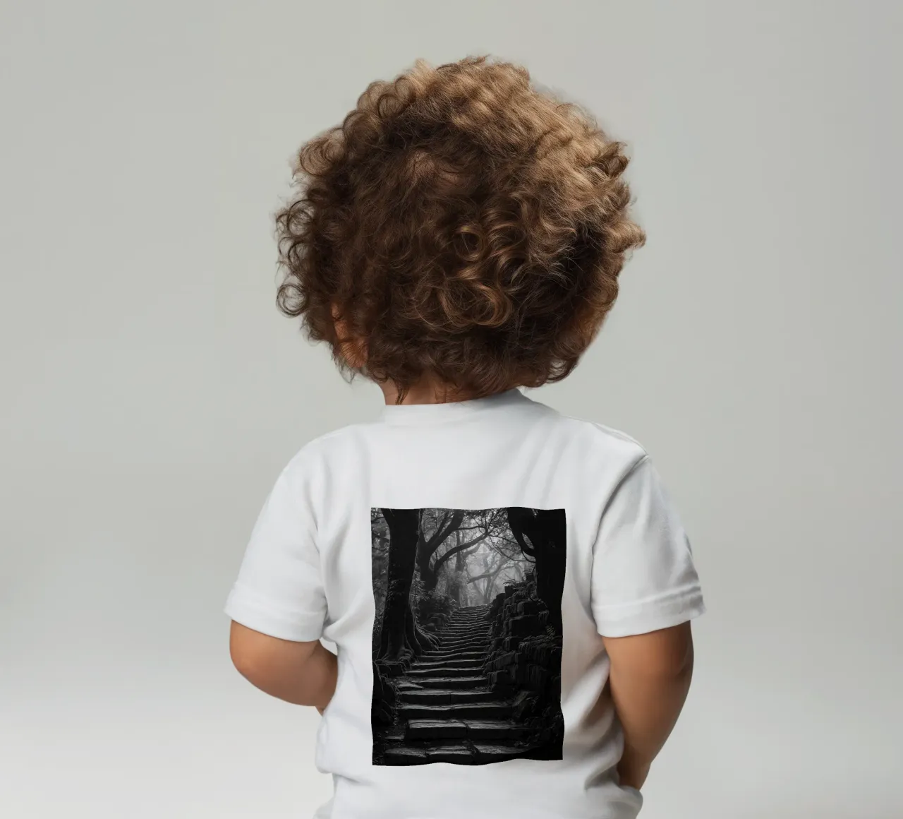 scala in pietra al bosco maglietta neonato da BlogSawoo