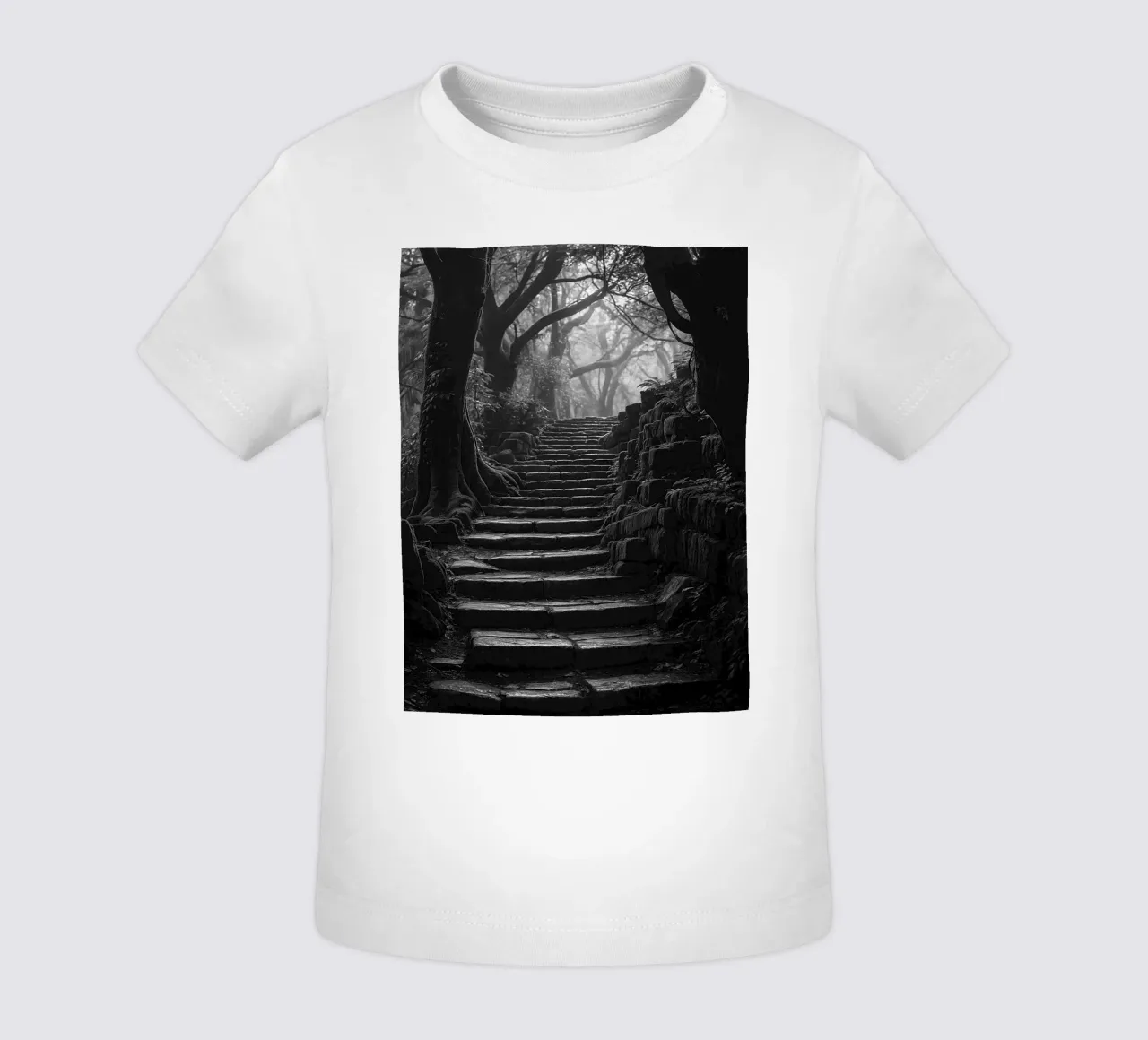 scala in pietra al bosco maglietta neonato da BlogSawoo