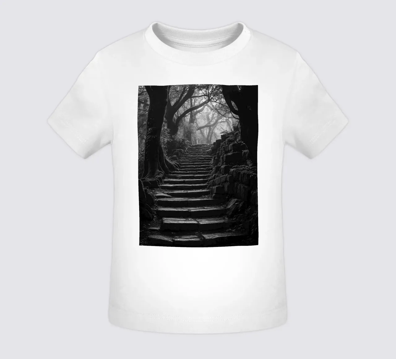 scala in pietra al bosco maglietta neonato da BlogSawoo