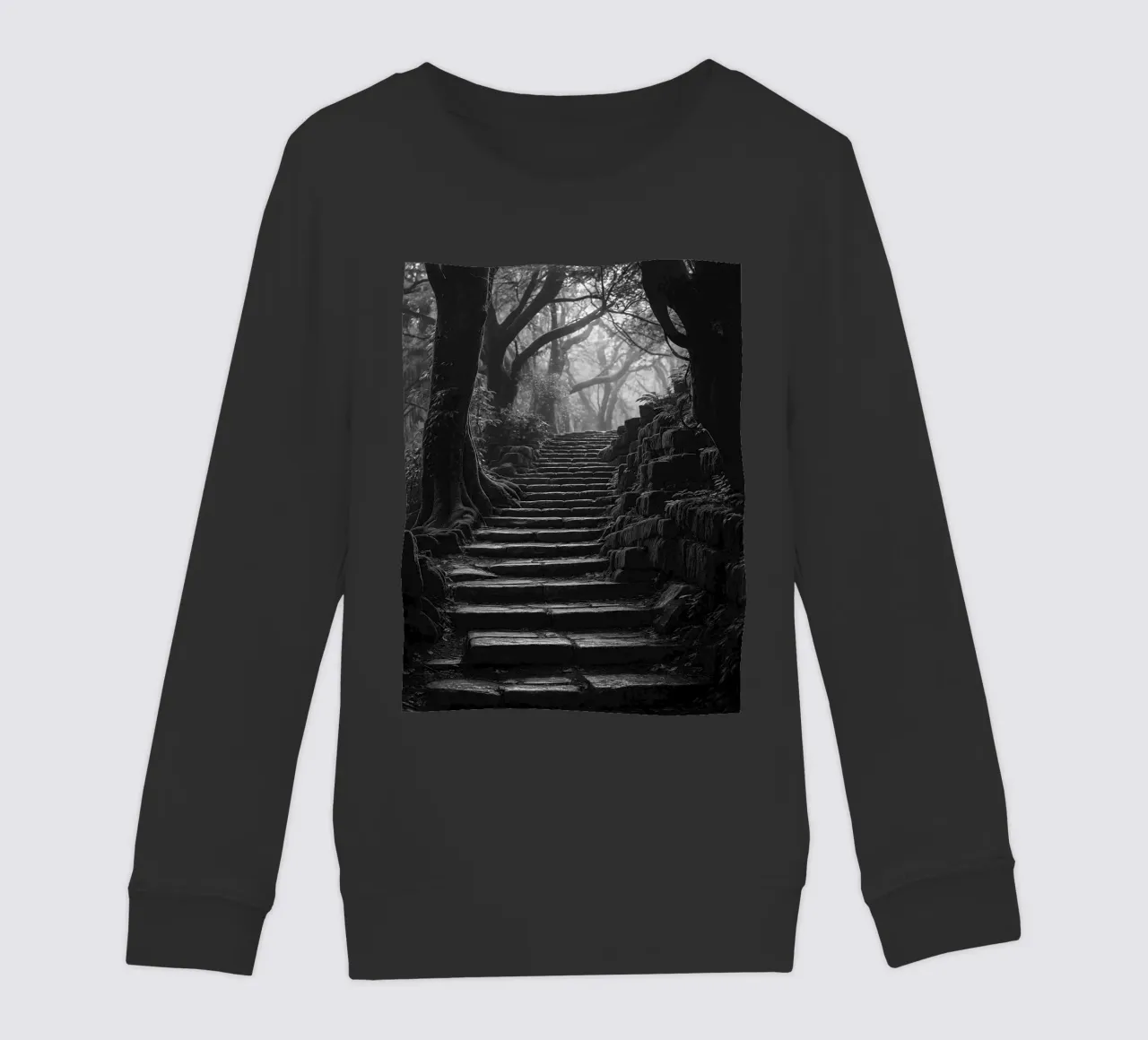 scala in pietra al bosco felpa bambino da BlogSawoo