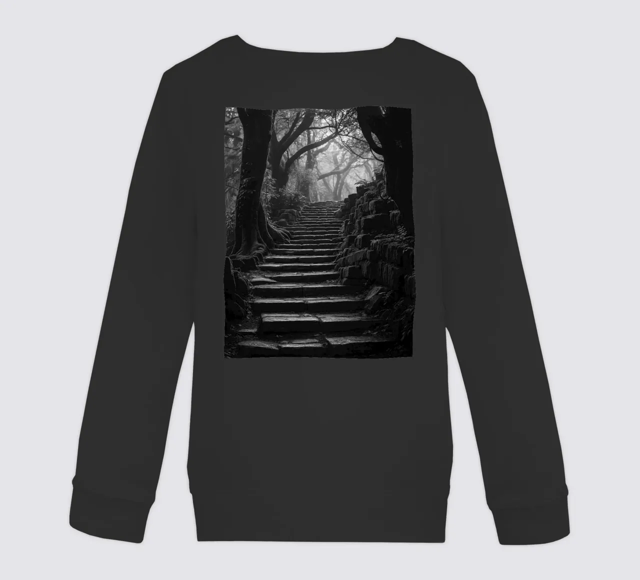 scala in pietra al bosco felpa bambino da BlogSawoo