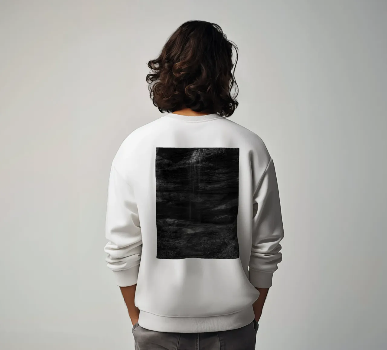 piccola cascata sulla roccia felpa da BlogSawoo