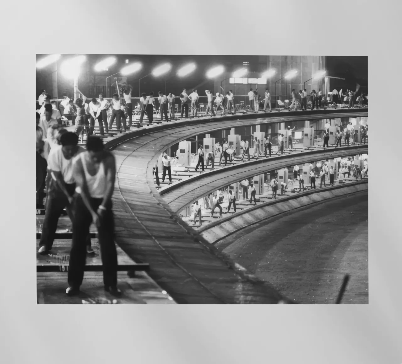 Campo pratica a 3 livelli in Giappone pellicola backlit da BLACK WITH WHITE