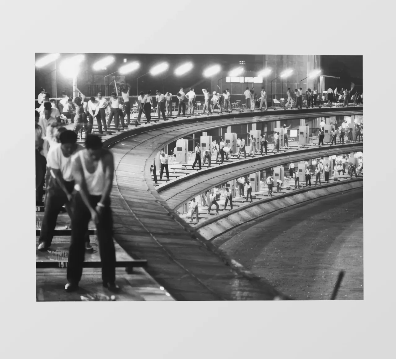 Campo pratica a 3 livelli in Giappone pellicola backlit da BLACK WITH WHITE