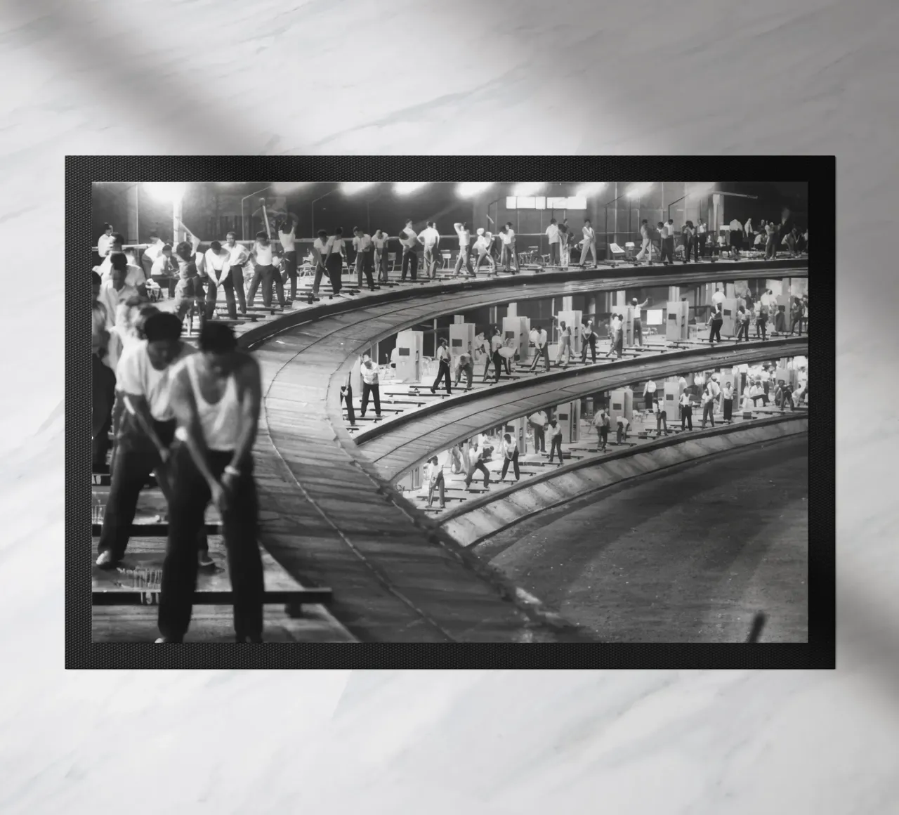 Campo pratica a 3 livelli in Giappone zerbino da BLACK WITH WHITE