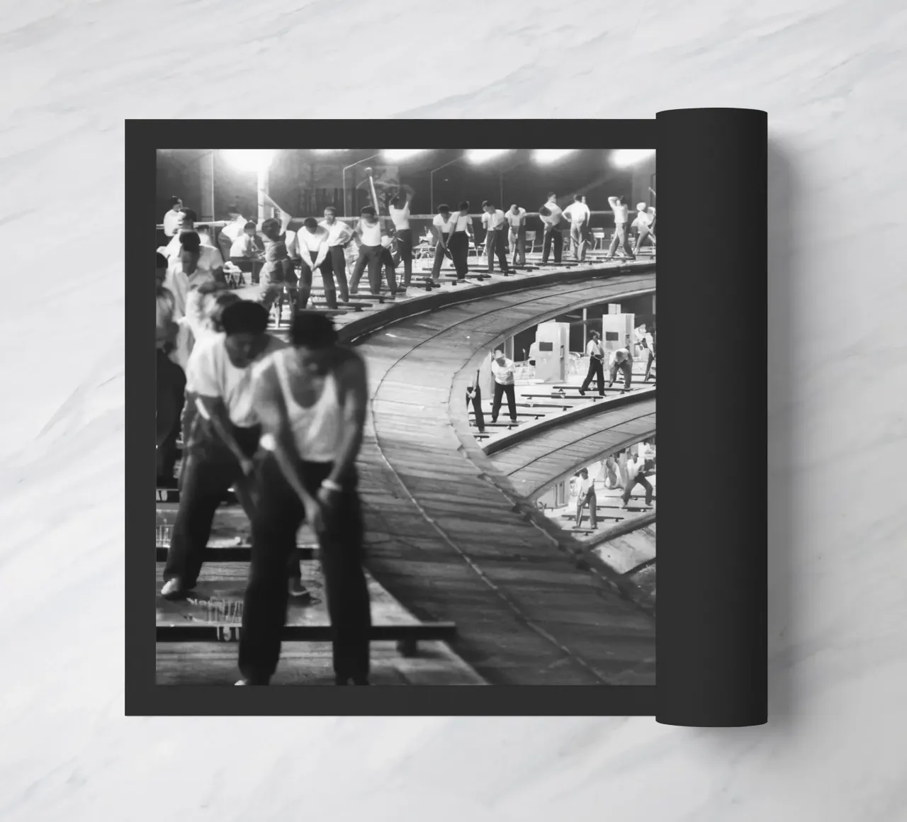 Campo pratica a 3 livelli in Giappone zerbino da BLACK WITH WHITE